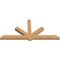 Ekena Millwork Kennewick Timber Gable Bracket, Western Red Cedar, 96"W x 44"H x 5 1/2"D x 5 1/2"F, 11/12 Pitch GBW096X44X0606KEN00SWR - alternate 2